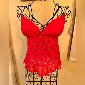 Apt 9 red lace chemise, size medium, worn once